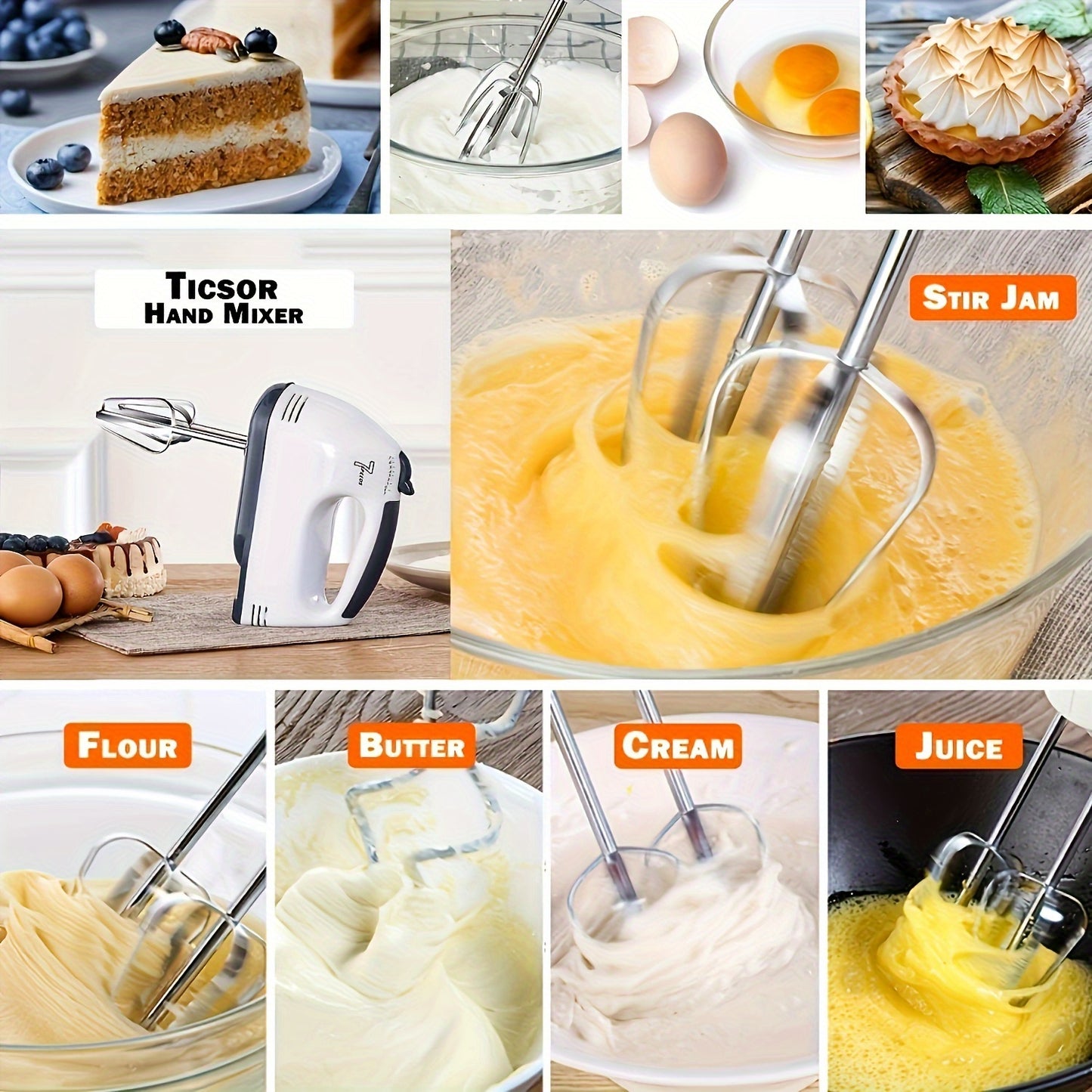 1pc, Electric Egg Beater, Mini Whisk, Handheld Sauce Stirrer, Blender, Milk Frother, Coffee Mixer, Whisk For Blending, Whisking, Beating And Stirring, Kitchen Utensils, Kitchen Supplies