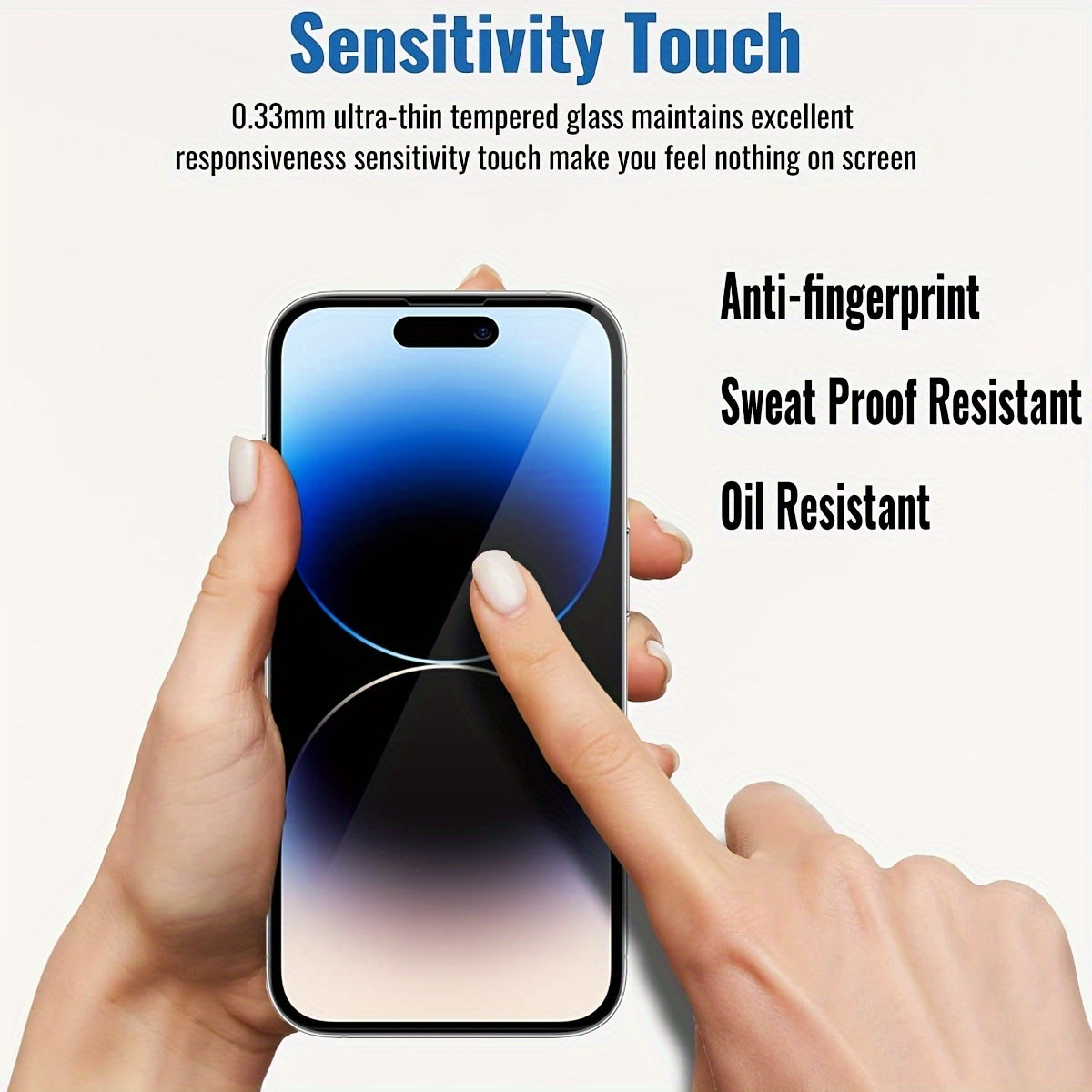 3pcs Privacy Screen Protectors Tempered Glass Film For IPhone 14 Pro/15 Pro Max