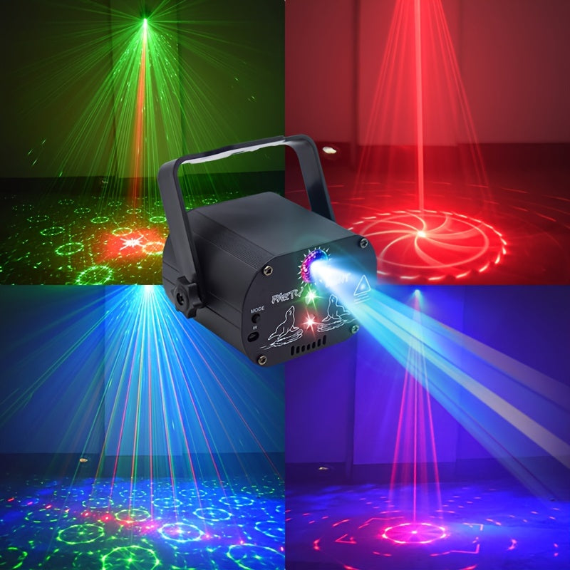 Party Lights DJ Disco Lights, Disco Ball RGB Sound-controlled LED Strobe Lights, Flashlights, Projectors, And Remote Control For Home Gatherings, Parties.