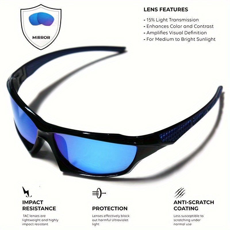 1/3pcs Polarized Sports Glasses With Color Changing Lens For Outdoor Activities Such As Fishing, Biking, Hiking, Running, And Driving. Windproof Unisex Anti-Glare Glasses.