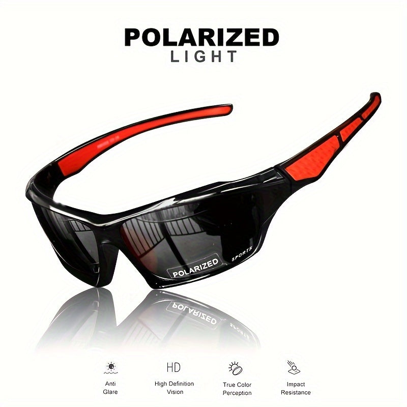 1/3pcs Polarized Sports Glasses With Color Changing Lens For Outdoor Activities Such As Fishing, Biking, Hiking, Running, And Driving. Windproof Unisex Anti-Glare Glasses.