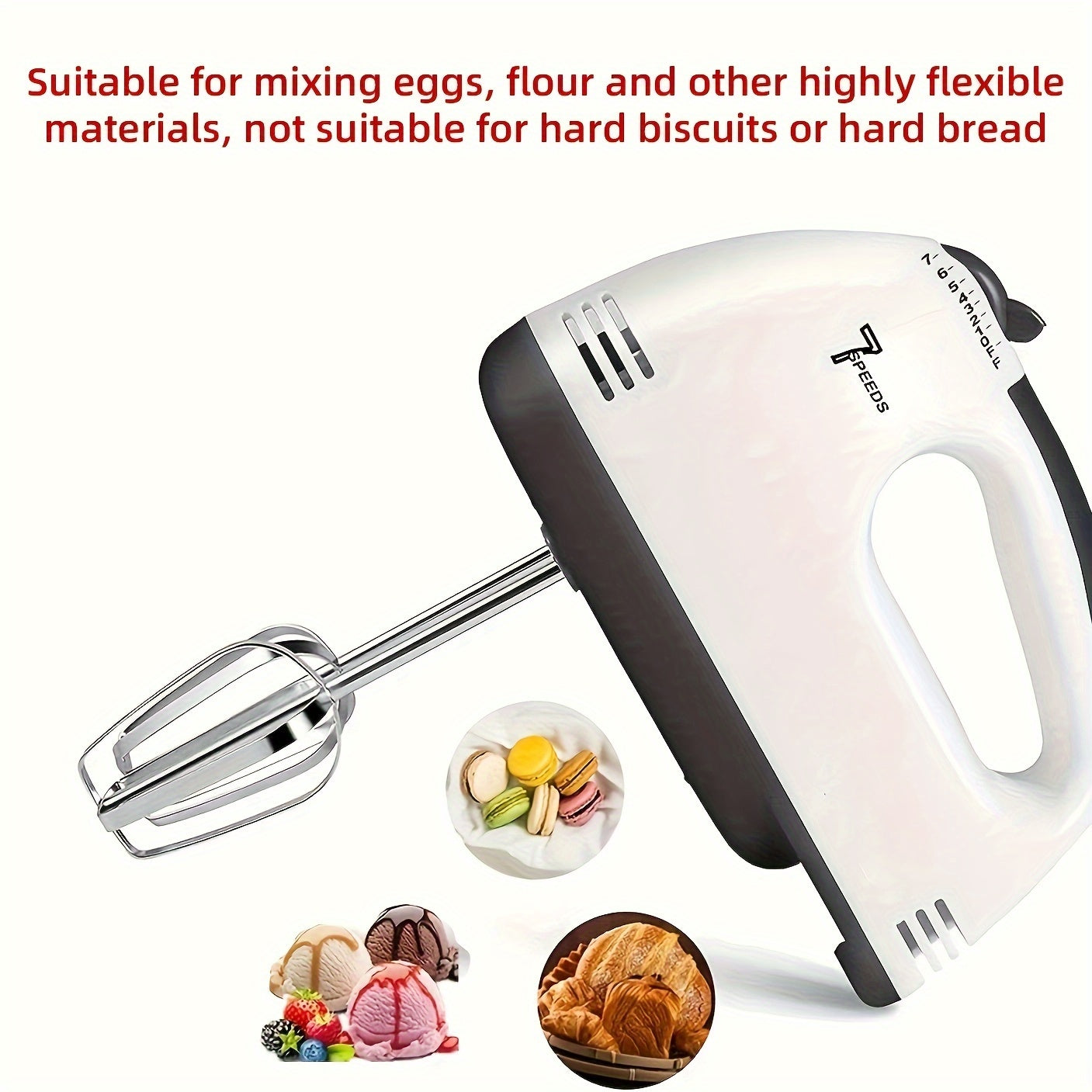 1pc, Electric Egg Beater, Mini Whisk, Handheld Sauce Stirrer, Blender, Milk Frother, Coffee Mixer, Whisk For Blending, Whisking, Beating And Stirring, Kitchen Utensils, Kitchen Supplies