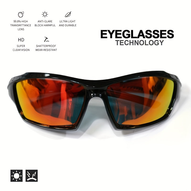 1/3pcs Polarized Sports Glasses With Color Changing Lens For Outdoor Activities Such As Fishing, Biking, Hiking, Running, And Driving. Windproof Unisex Anti-Glare Glasses.
