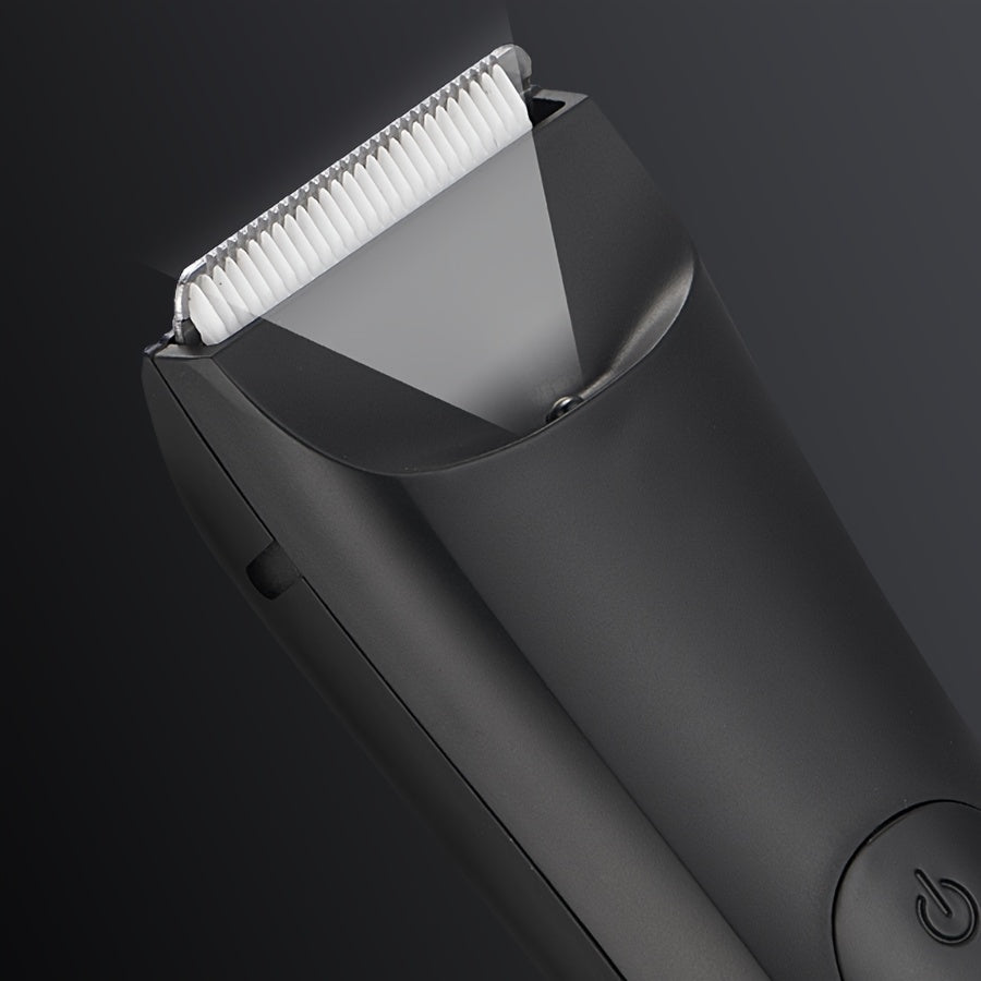 1pc Men Body Trimmer, Electric Shaver, Electric Inguinal And Pubic Hair Trimmer, Ceramic Blade Male Hygiene Shaver Trimmer, Full Body Beauty