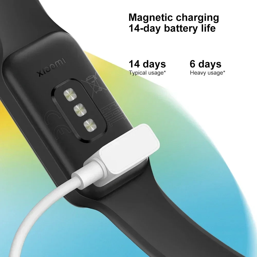 Global Version Xiaomi Smart Band 8 Active 1.47" Display 5ATM Waterproof 50+ Sport Modes Heart Rate Monitor Color LCD Display