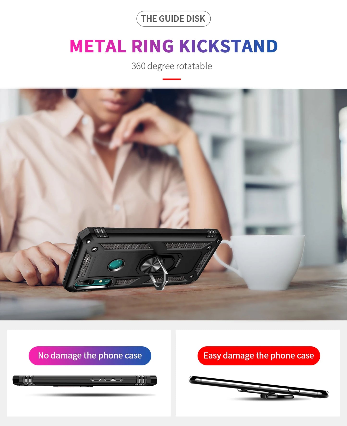 Armor Magnet Car Ring Case For Huawei Mate 20 30 P20 P30 P40 Pro Lite and others.