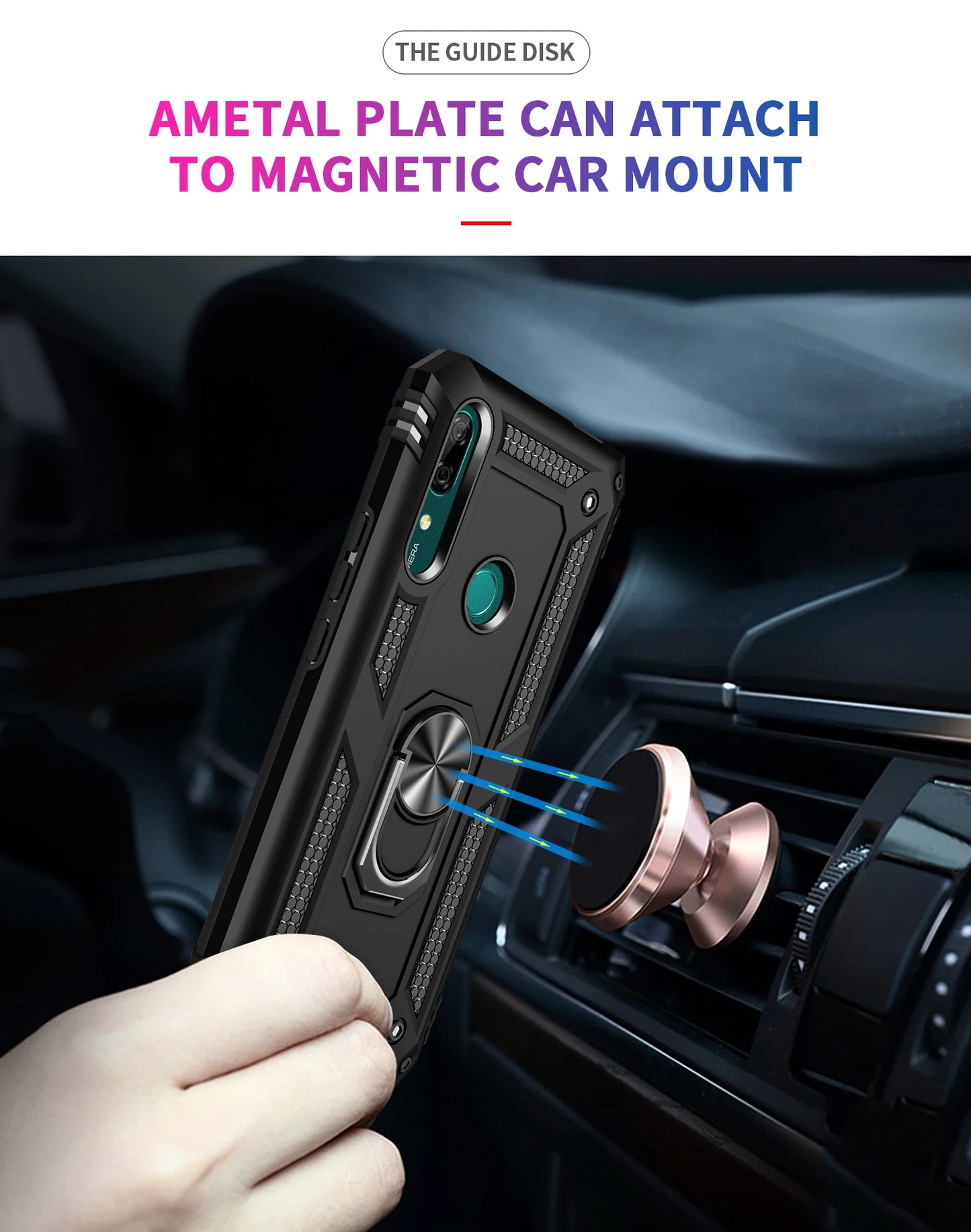Armor Magnet Car Ring Case For Huawei Mate 20 30 P20 P30 P40 Pro Lite and others.