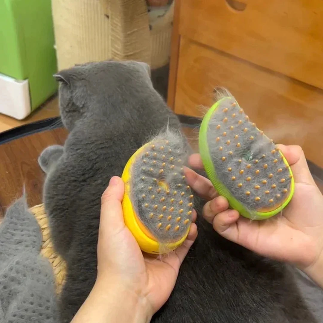 Escova a Vapor para Cães e Gatos 3 em 1