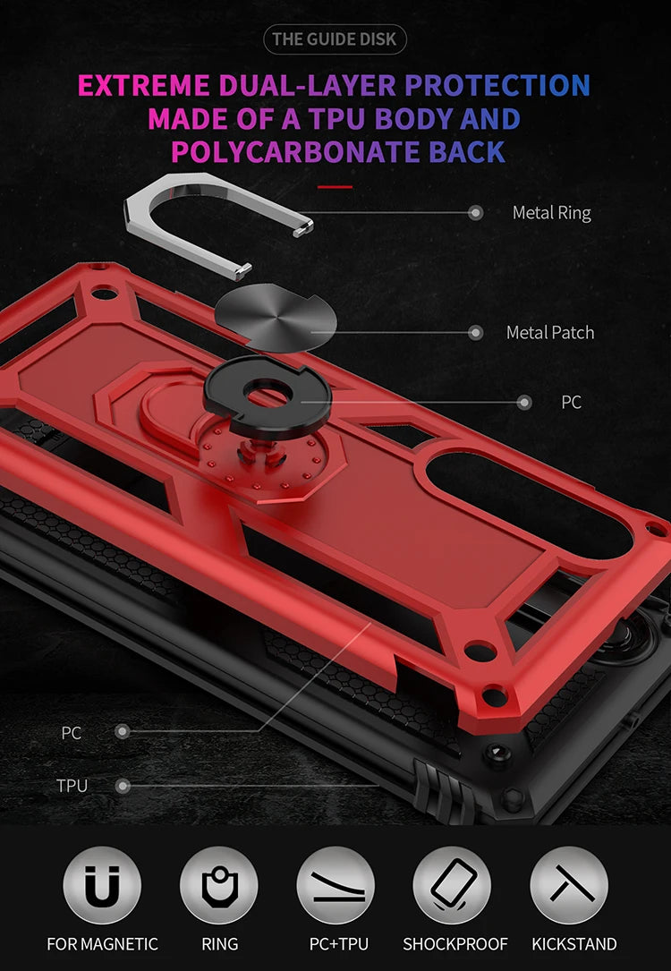 Military Grade Drop Proof Protection Cover With Kickstand For Huawei P20 P30 P40 Pro Lite P Smart 2019 Cover