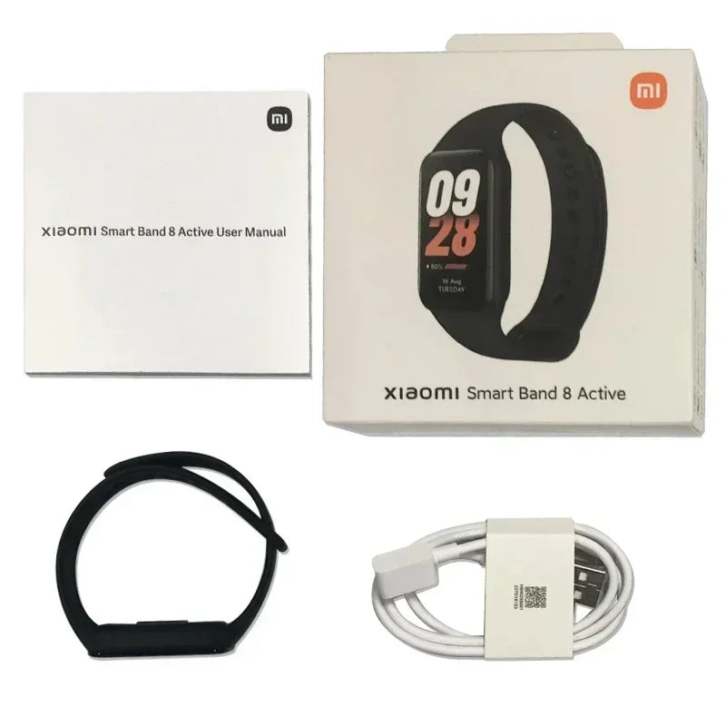 Global Version Xiaomi Smart Band 8 Active 1.47" Display 5ATM Waterproof 50+ Sport Modes Heart Rate Monitor Color LCD Display