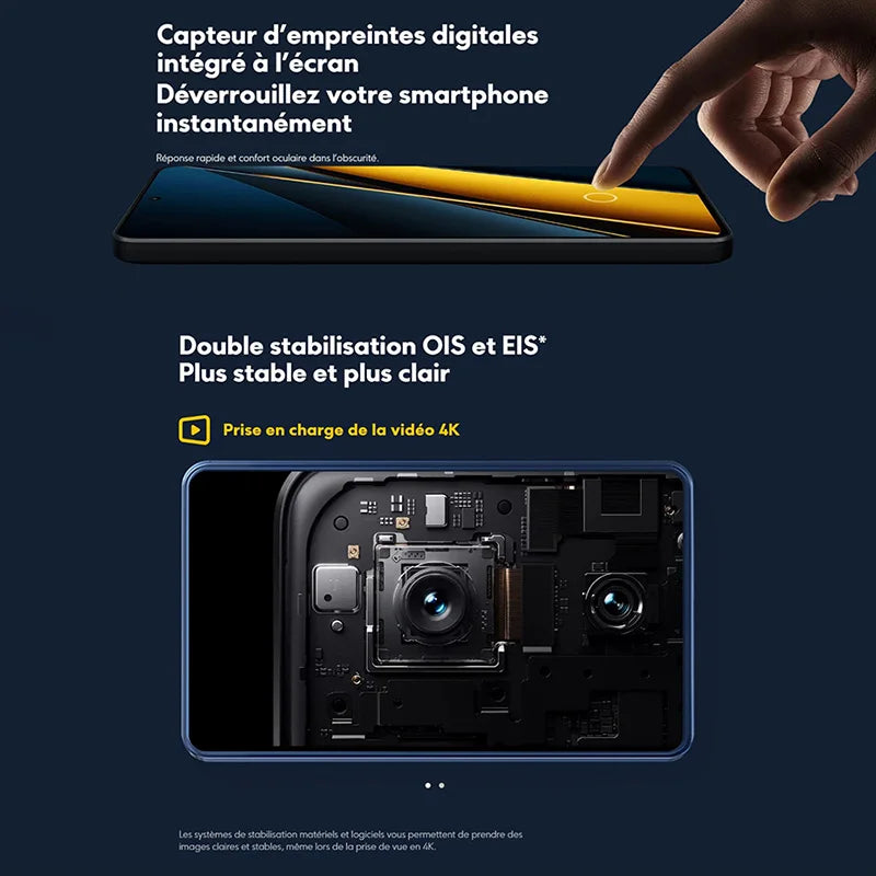 POCO X6 Pro 5G smart phones, NFC,120Hz,Triple camera 64MP with be, 67W charge, 5000mAh, local warranty, global version