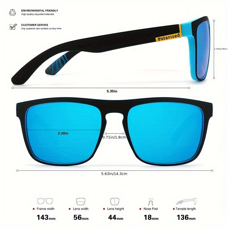 3pairs, Fantasy Cool Classic Polarized Square Fashion Glasses, For Men Women Outdoor Sports Party Vacation Travel Driving Fishing Supplies Photo Props