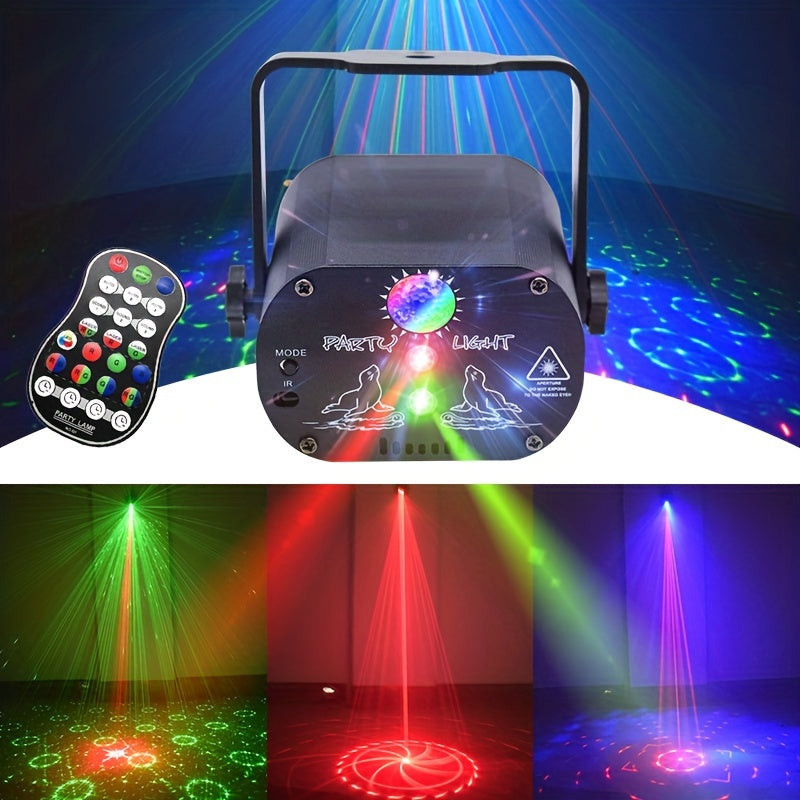 Party Lights DJ Disco Lights, Disco Ball RGB Sound-controlled LED Strobe Lights, Flashlights, Projectors, And Remote Control For Home Gatherings, Parties.