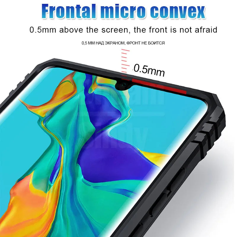 Luxury Armor Shockproof Case On The For Huawei P30 Pro P Smart 2019 Soft Bumper Case For Huawei Honor 10 P30 Lite Ring Case