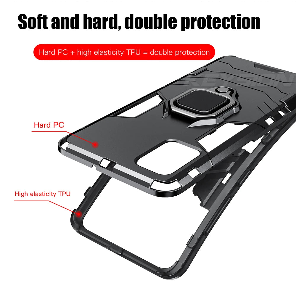 KEYSION Shockproof Case For Samsung A55 A15 A54 A53 A51 A71 A52 A72 A32 A12 M21 M31 Phone Cover for Galaxy S21 Ultra S20Plus A31