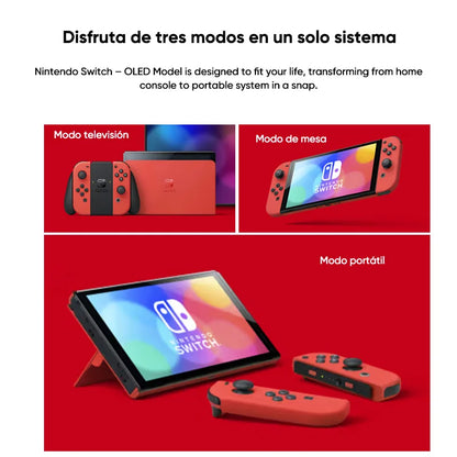 Nintendo Switch OLED Model 64GB 7.0" OLED Screen Portable Handheld Game Console HDMI 1.4 Supports Multiple Languages