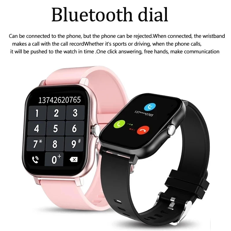 2024 New Smart Watch Women Fashion Bluetooth Call Watch Fitness Tracker Waterproof Sports Ladies Men Smartwatch For Android IOS