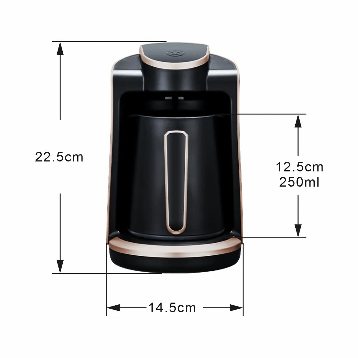 Household Automatic Turkish Coffee Machine Cordless Electric Pot AC 220~240V 400W Portable Travel Coffee Maker 250ml 2023 New