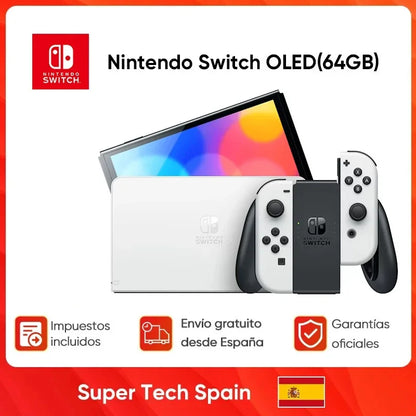 Nintendo Switch OLED Model 64GB 7.0" OLED Screen Portable Handheld Game Console HDMI 1.4 Supports Multiple Languages