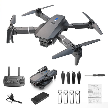 Professional mini remote control drone E88 4K HD aerial camera WiFi FPV foldable quadcopter RC helicopter Children's toy Gift