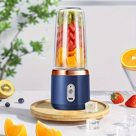 1pc, Portable Multifunctional Blender Double Cup, Household Juicer, Summer Juice Making DIY Vegetable Juice, Water Juice, Sand Ice.